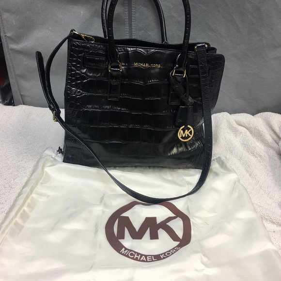 SOLD - New Michael Kors Black Leather Purse - SOLD - Picture 4 of 7